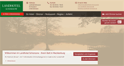 Desktop Screenshot of landhotel-schorssow.de